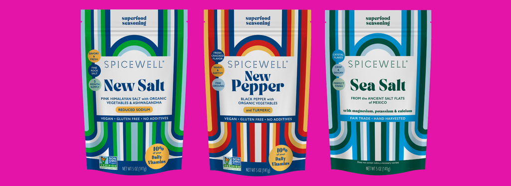 Spicewell - Collection - Pouch - New Salt , New Pepper and Sea Salt - Banner