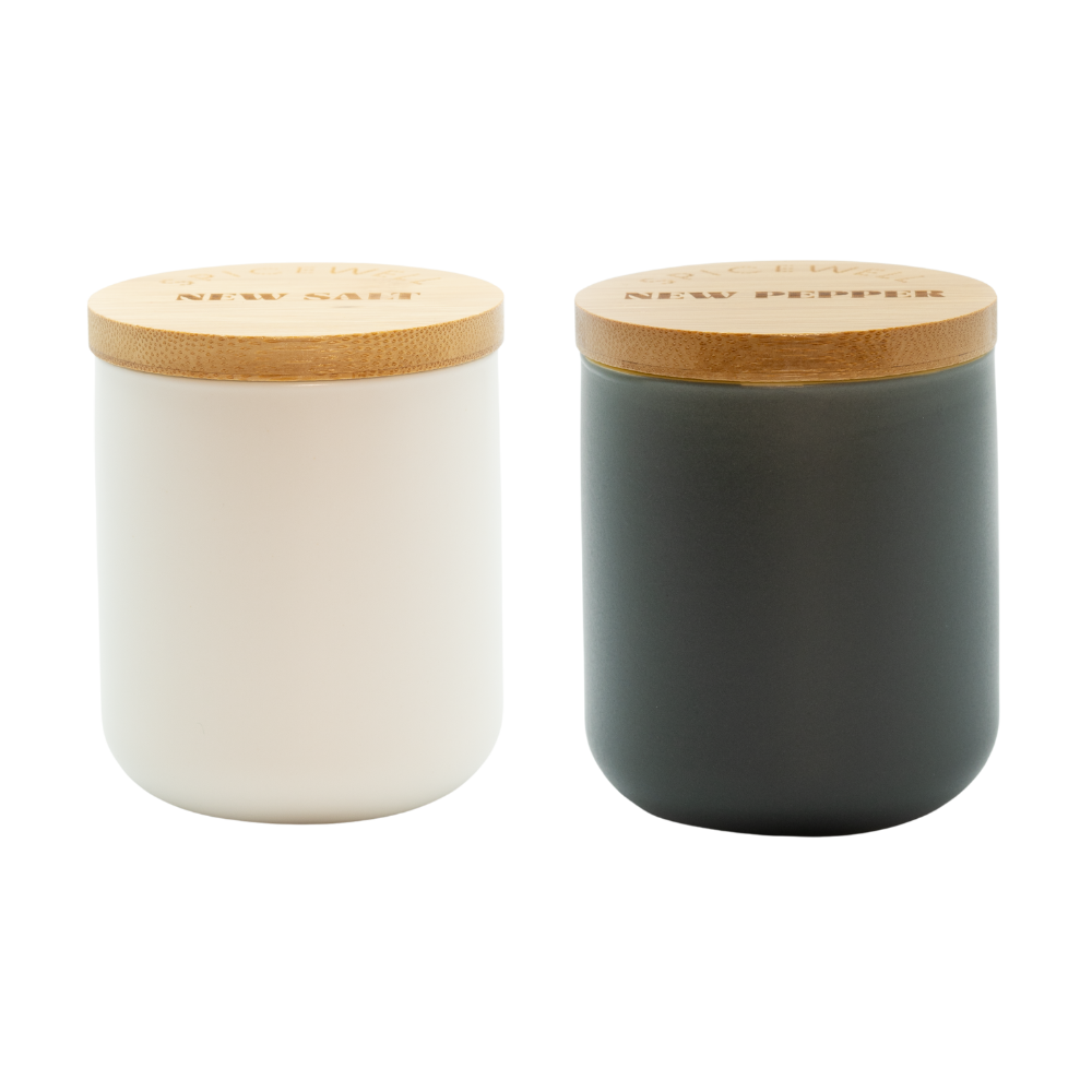Spicewell - Product - New Salt And New Pepper Ceramic Pinch Pots Duo