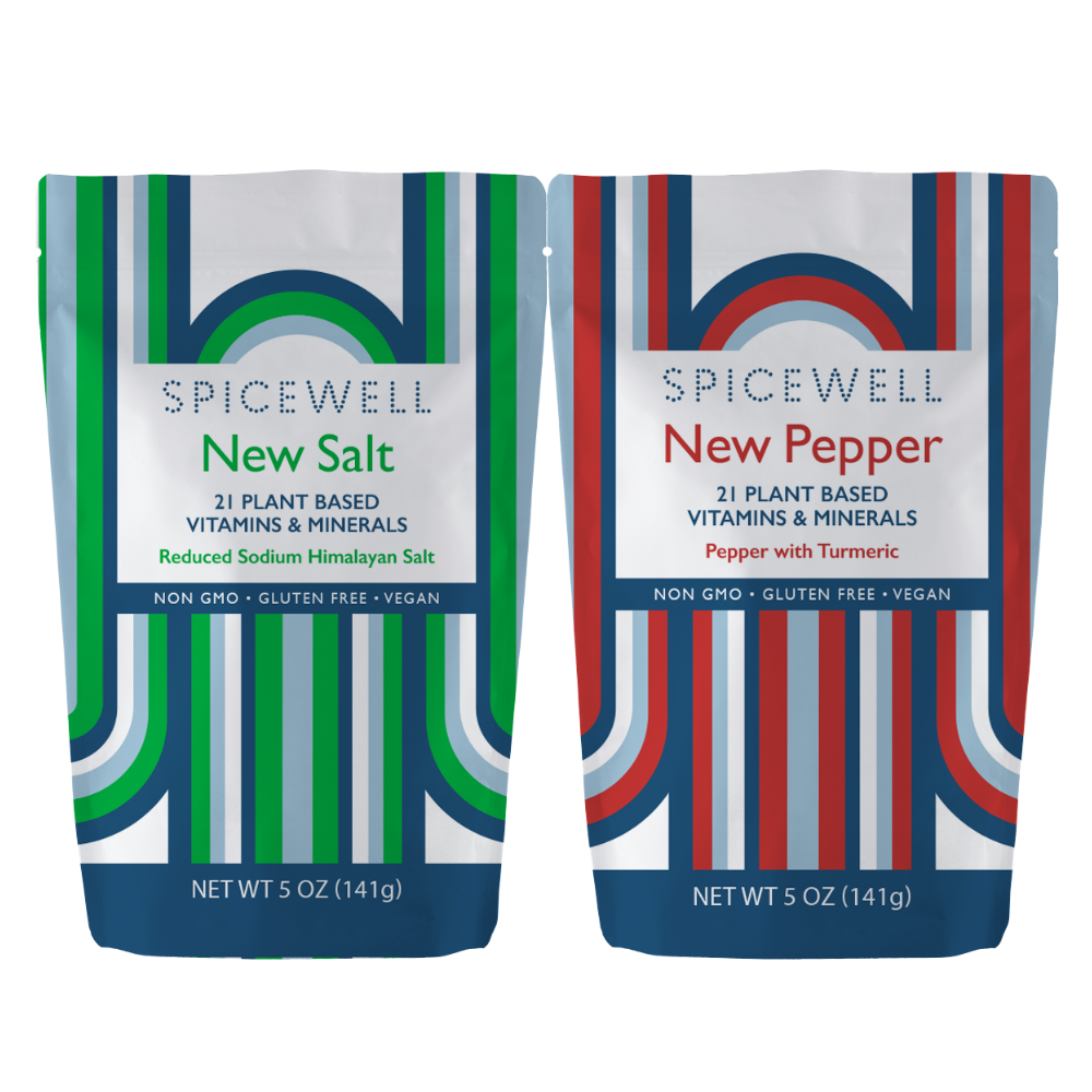 Spicewell - Product - New Salt And New Pepper 5oz Pouch - Front